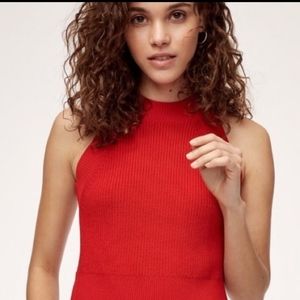 Aritzia Wilfred Crevier Red Tank Top